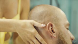 Head and Scalp Massage with Scratching