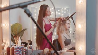 Shoulders Massage with Brushes by Sandra to Aya