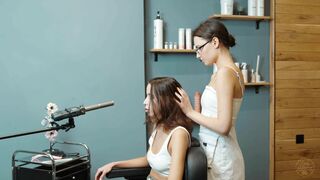 Head Massage by Milena Lady Barber to Daria M