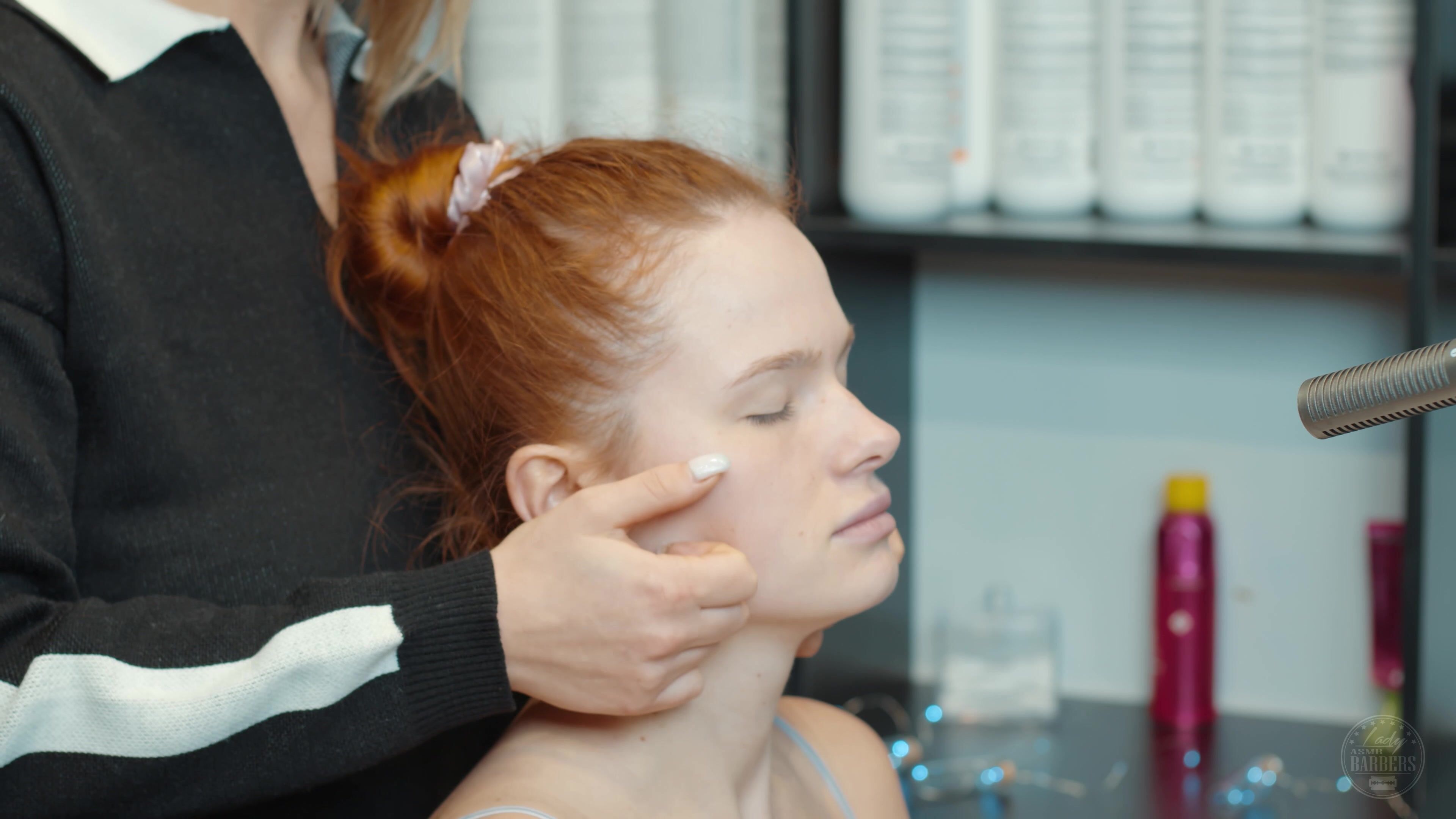 Face Cleaning Massage by Olga Lady Barber to Grace T