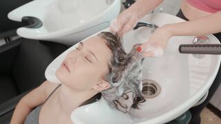 Relaxing Head Washing by Dana Lady Barber