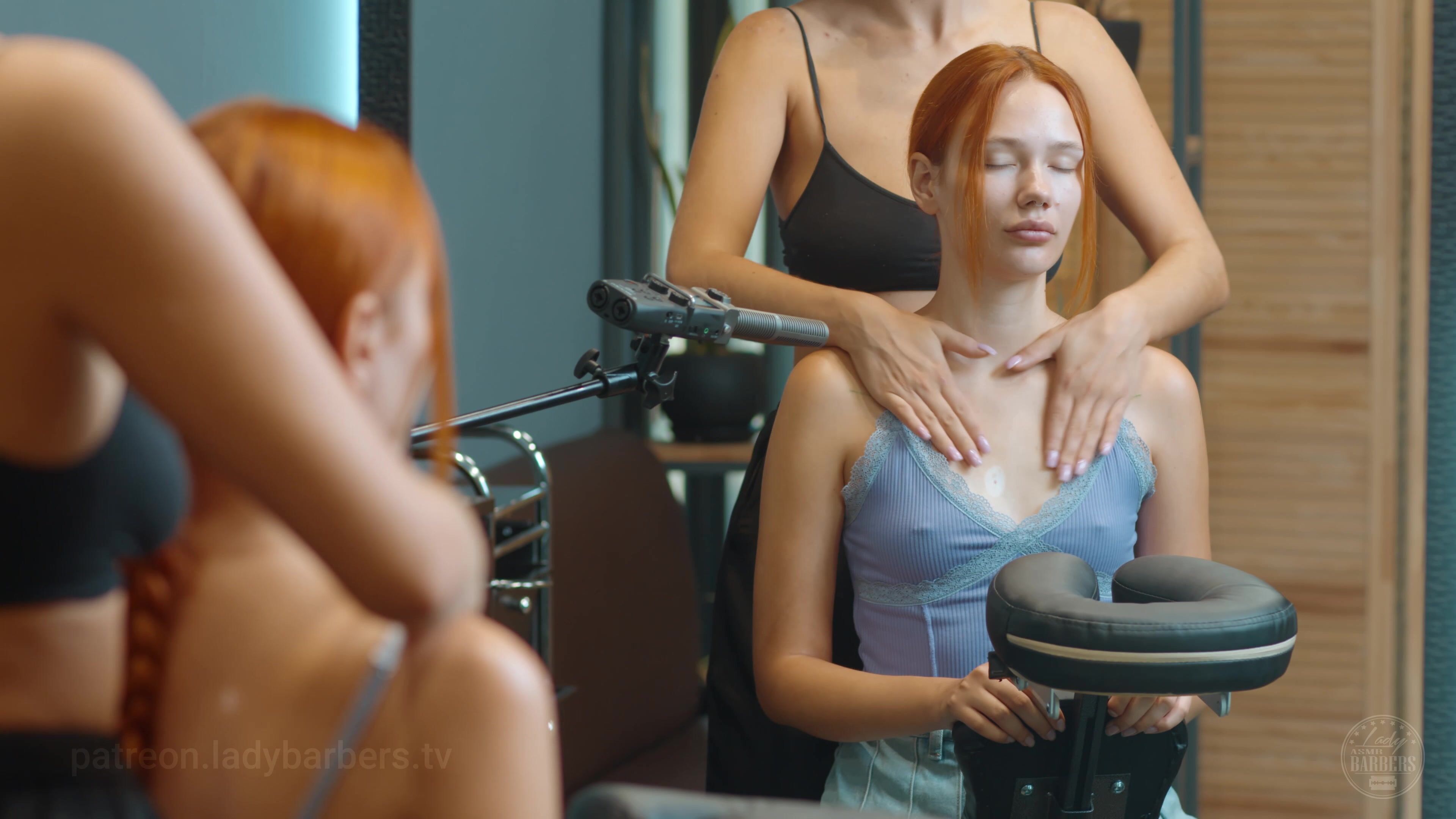 Relaxing Chest And Shoulders Massage on Chair by Olga to Stefa