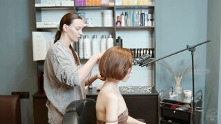 Back and Shoulders Lady Barber Massage by Adel to Nemira