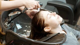 Head Washing And Massage by Adel Lady Barber to Nemira