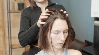 Intensive Scalp Massage with Brushing by MIlena Lady Barber