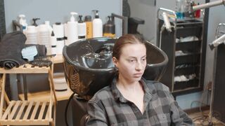 Head Washing by Olga Ladyb Barber to Violetta