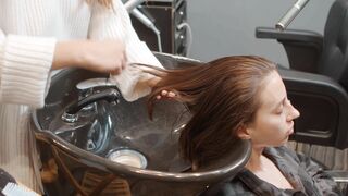 Head Washing by Olga Ladyb Barber to Violetta