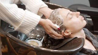 Head Washing by Olga Ladyb Barber to Violetta