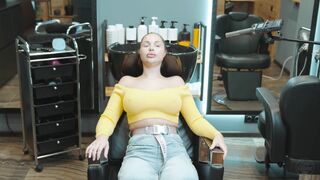 Hair washing and head massage by Olga