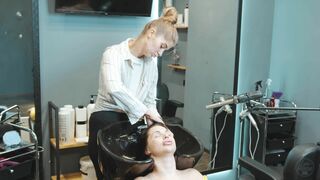 Hair washing and head massage by Olga