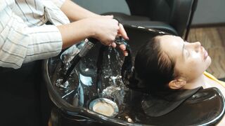 Hair washing and head massage by Olga