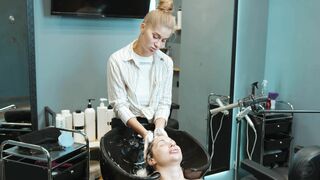 Hair washing and head massage by Olga