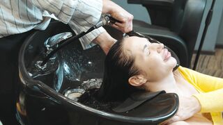 Hair washing and head massage by Olga