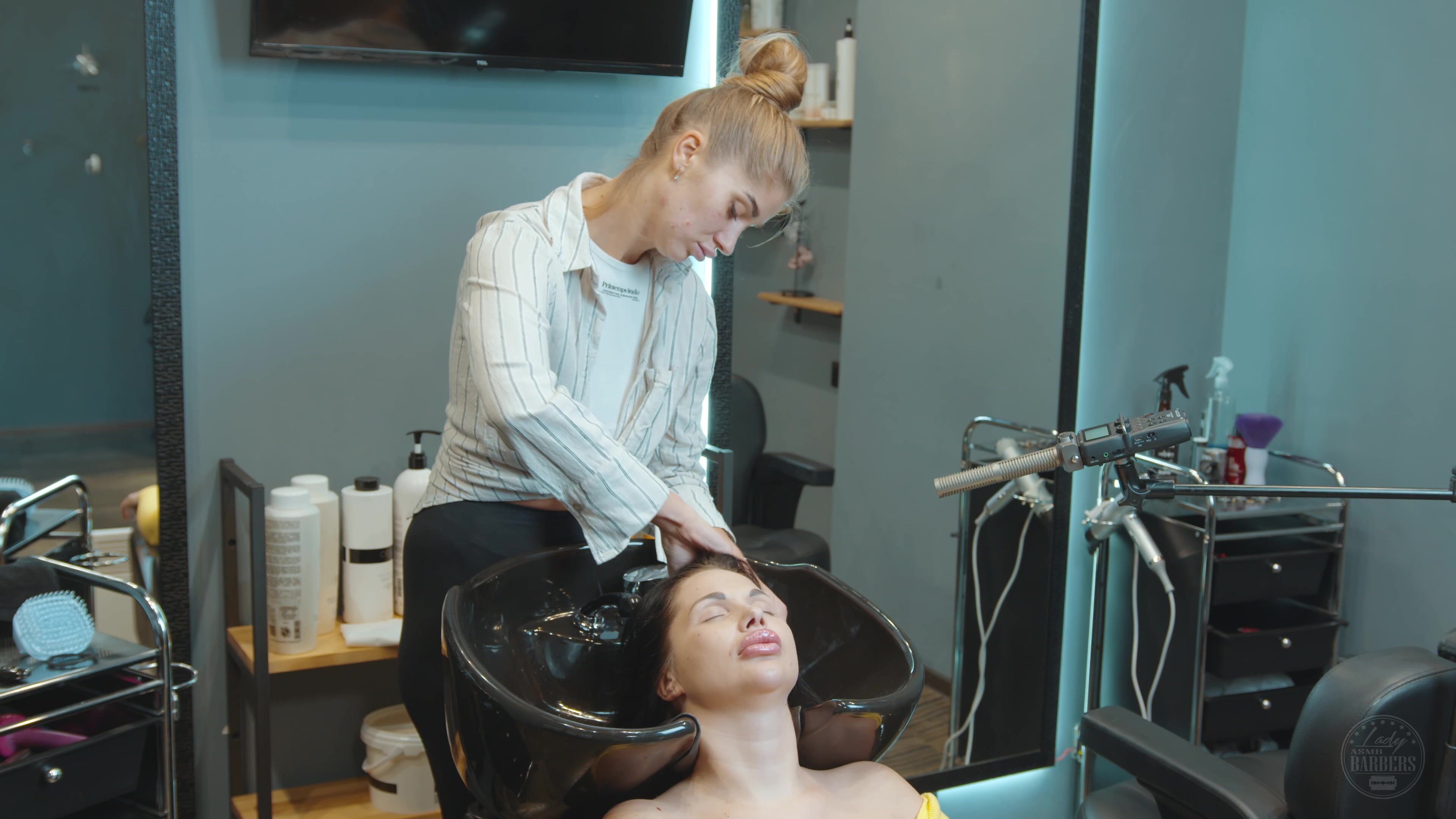 Hair washing and head massage by Olga