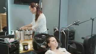 Hair Washing by Adel to Dina