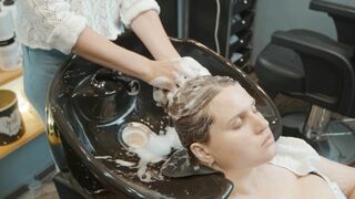 Hair Washing by Adel to Dina