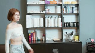 Head and Scalp Massage by Adel Lady Barber to Nemira