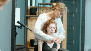 Neck and Shoulders Massage by Olga Lady Barber to Nemira