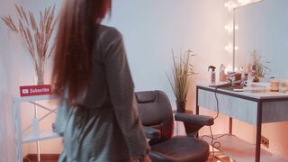 ASMR Hair Styling by Dana Lady Barber