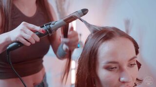 ASMR Hair Styling by Dana Lady Barber