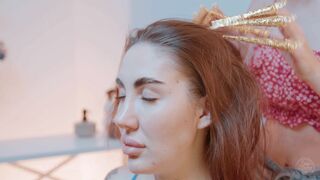 Relaxin Scretching Masssage by LadyBarber Sandra to Nika