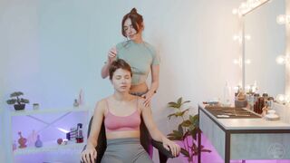 Head and Breasts Massage by Sandy Lady Barber