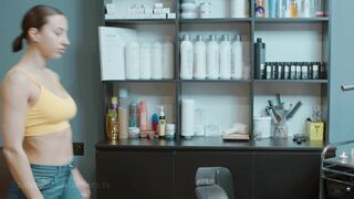 Breasts Massage by Olga Lady Barber to Violetta
