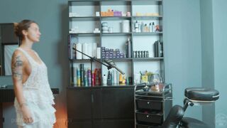 Nude Back and Chest Massage by Olga Lady Barber to Lina