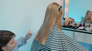 Relaxing Hairstyling by Dana LadyBarber to Sandra