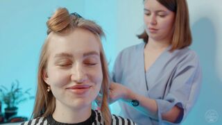 Relaxing Hairstyling by Dana LadyBarber to Sandra