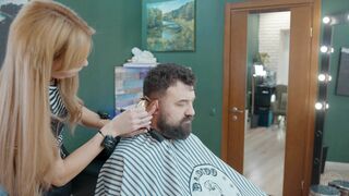 Relaxing Compleate Haircutting by Kate LadyBarber to Real Male Client 2160p