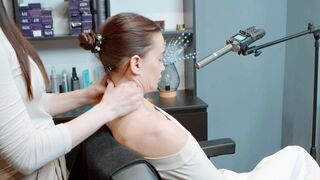 Neck Massage by Adel Lady Barber to Zlata