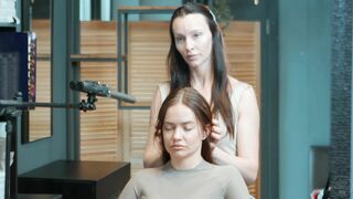 Relaxing Head Massage by Adel Lady Barber to Zlata