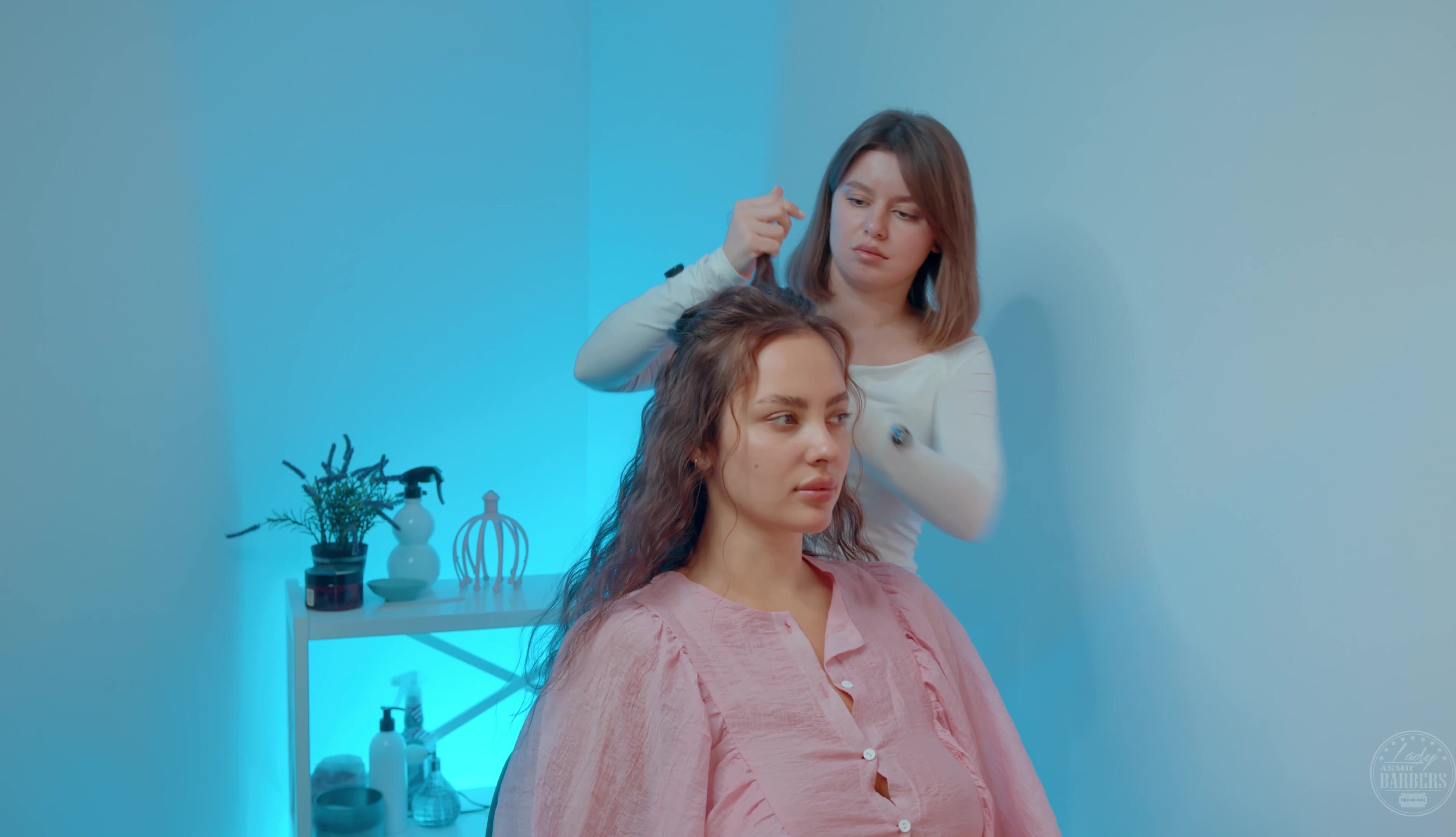 Relaxing ASMR HairStyling by Dana Lady Barber